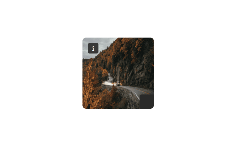 Image Card Info Using HTML & CSS