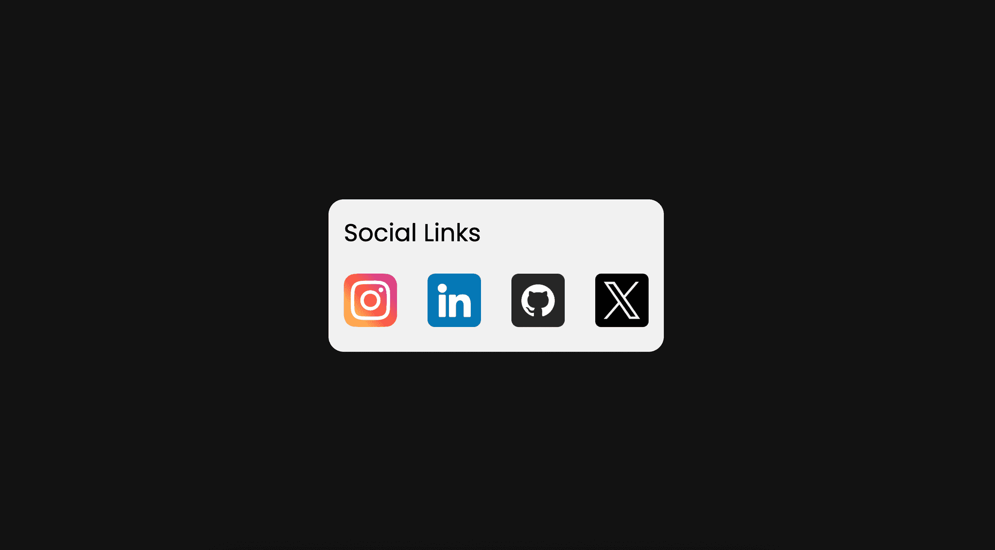 Social Icons Hover Effect